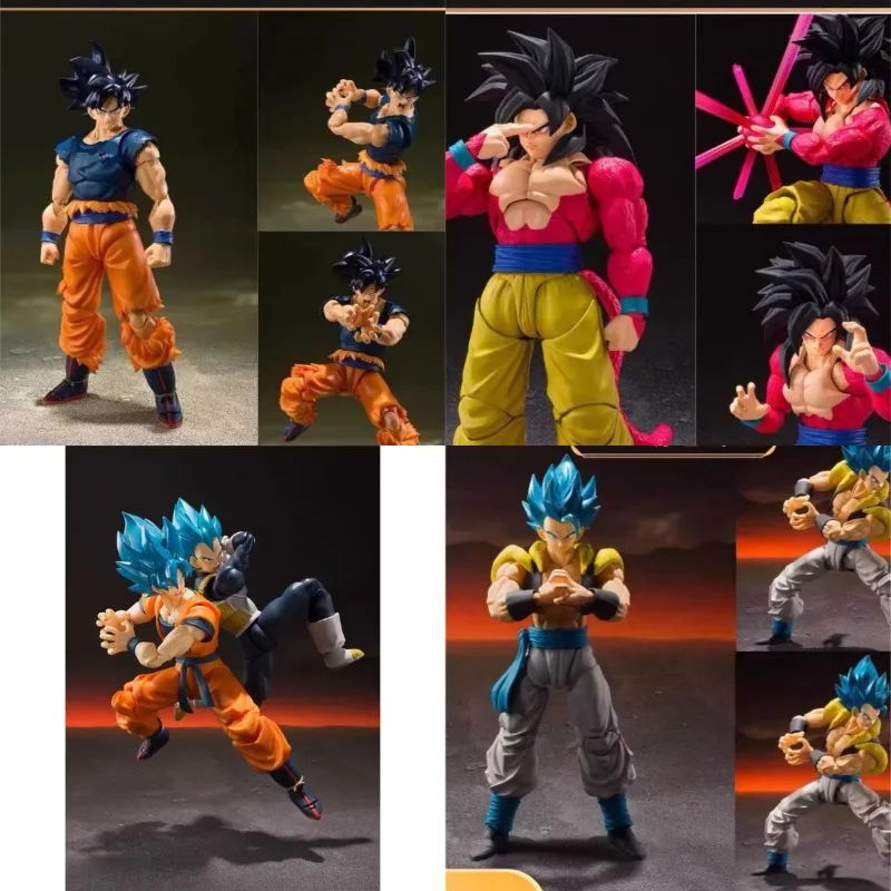 Auf Lager SHF Dragon Ball Super Saiyan Goku Vegeta Super Bewegliche 16 cm Actionfiguren Modell Desktop-Ornament Geschenkspielzeug