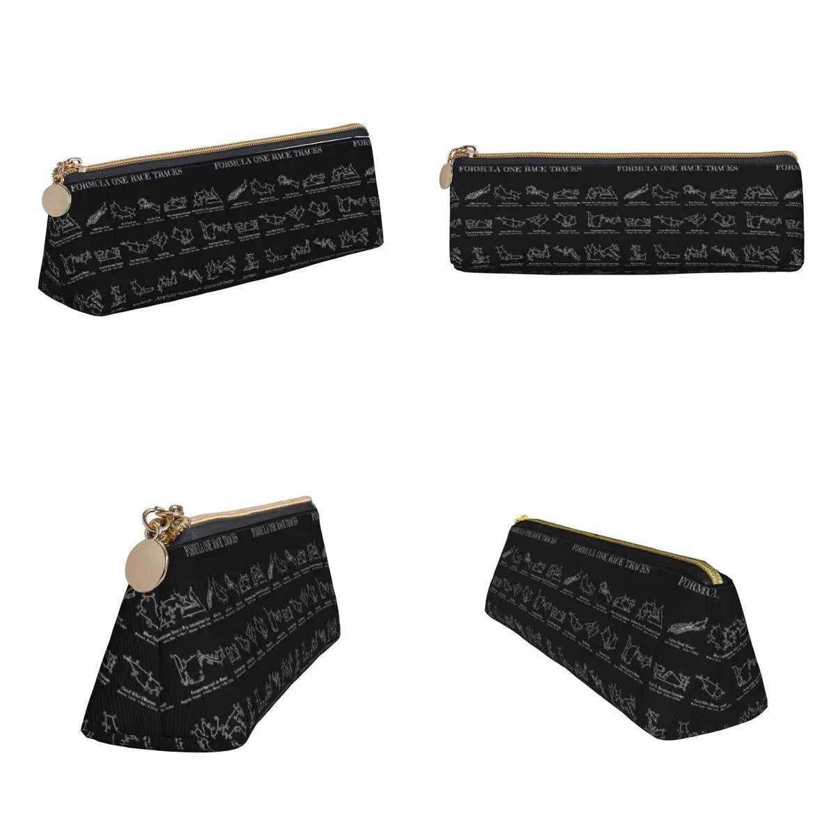 F1 Race Tracks Pencil Cases Pen Holder Storage Stationery Supplies Pen Box Pencil Bag for Boys Girls School