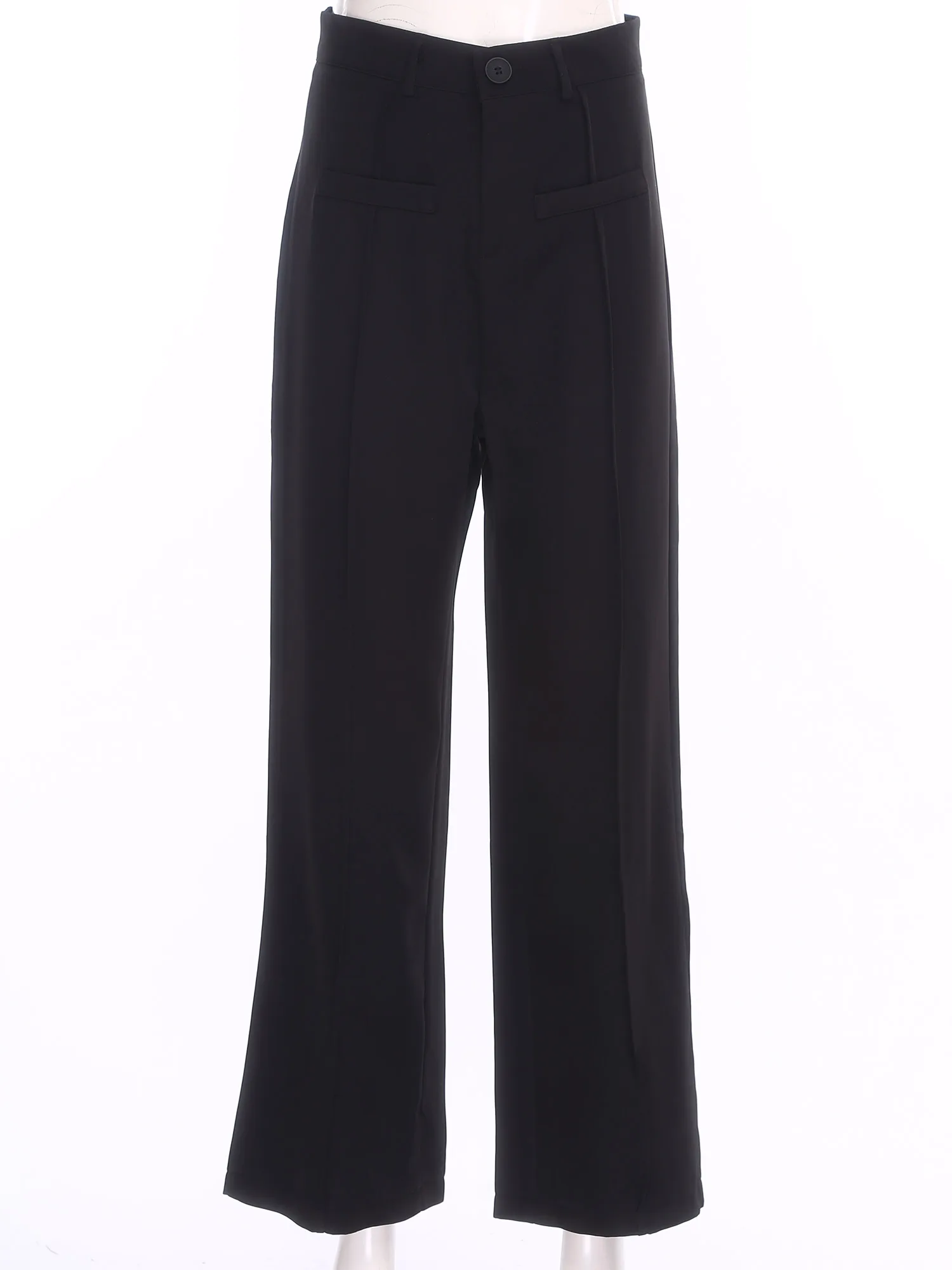 Pantaloni eleganti da donna Pantaloni lunghi a gamba larga a gamba dritta per abiti casual da lavoro Pantaloni da lavoro Pantaloni da donna a vita alta da ufficio