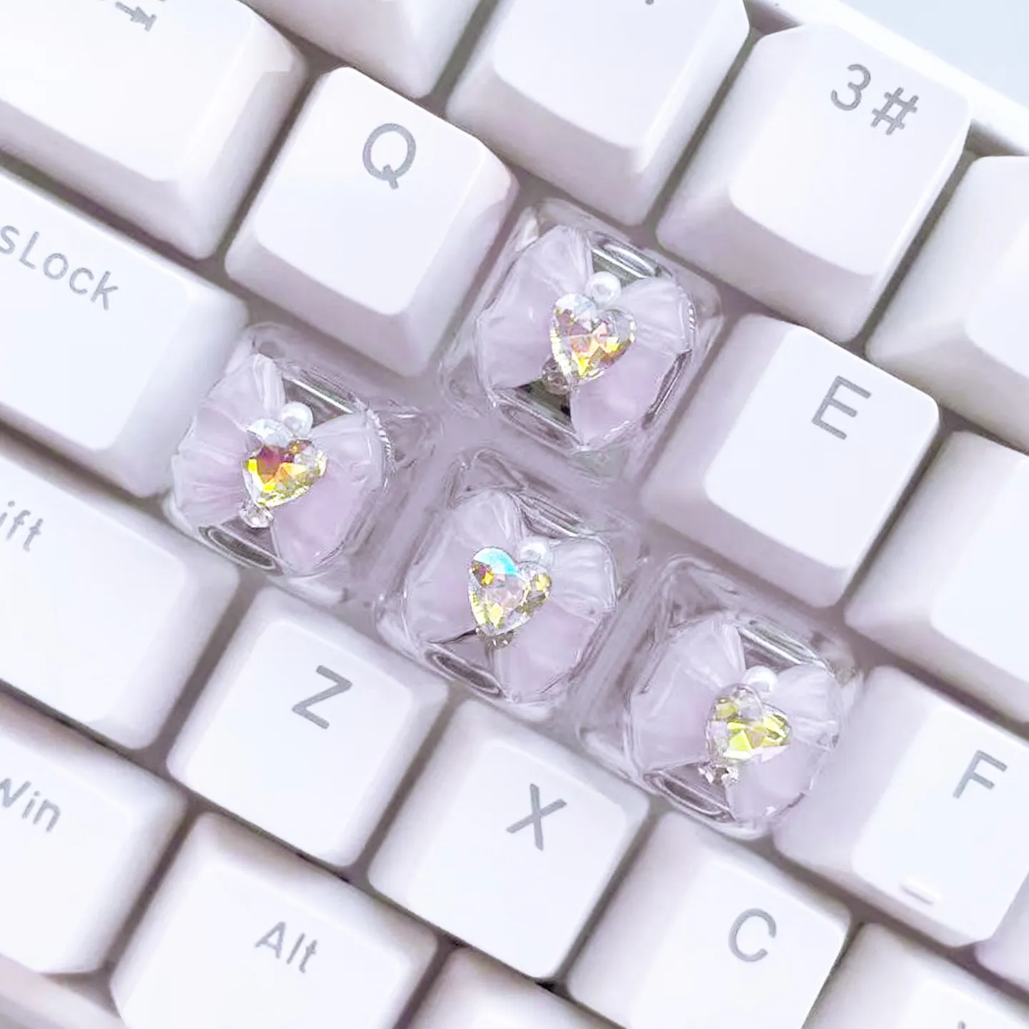 Butterfly keycaps cute mechanical keyboard R4 high semi transparent high-quality personalized backlit DIY decorative keycaps