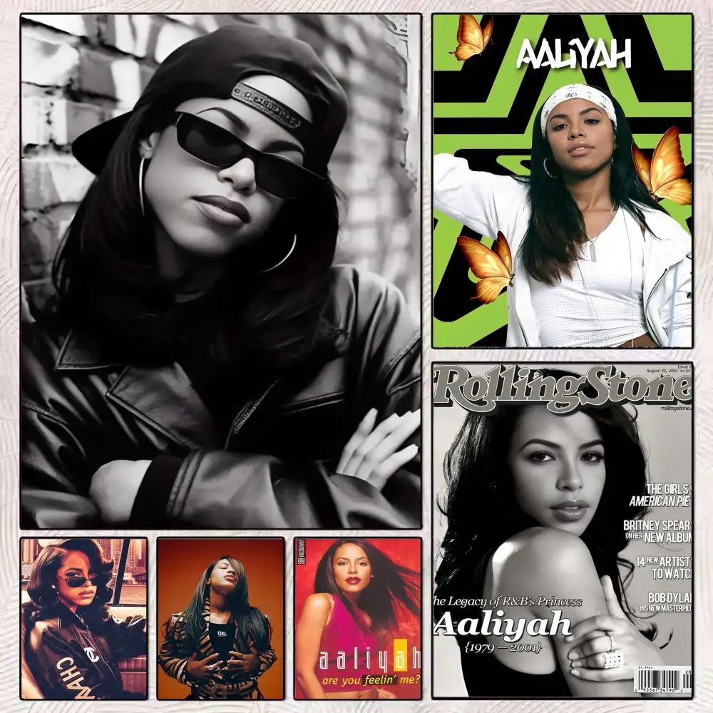 

Singer A-Aaliyah Poster Holiday Gifts Designed For Home Restaurant Office Space Wall Art