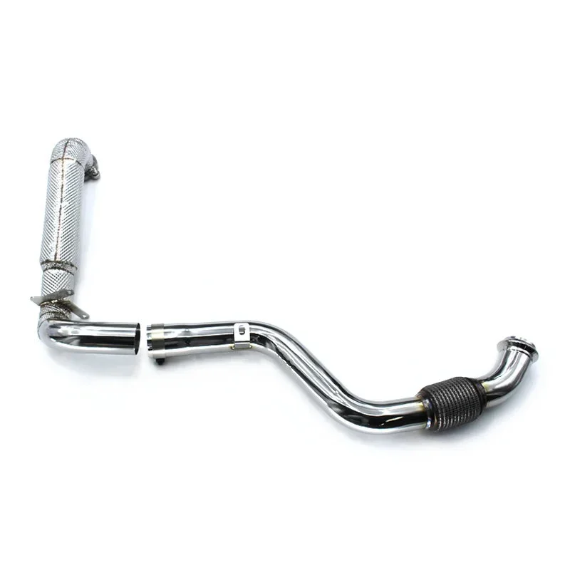 Section High flow Pipes branch downpipe Exhaust Pipe with for CLA250 2.0T 2014-2021