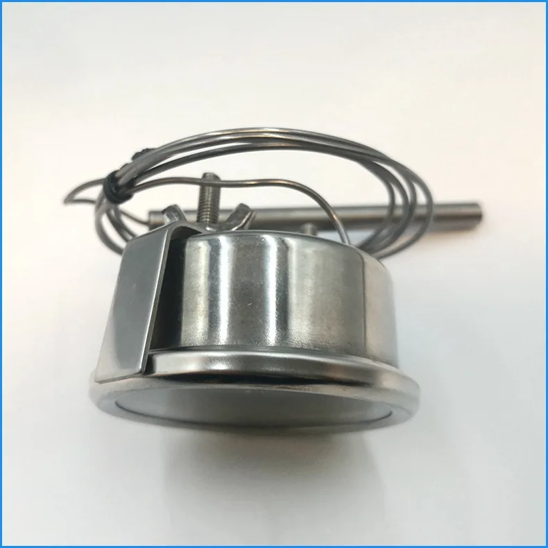 Stainless Steel Pyrometer Thermometer 0-500° Temperature Sensor for Ovens Pizza Grills Wood Stoves