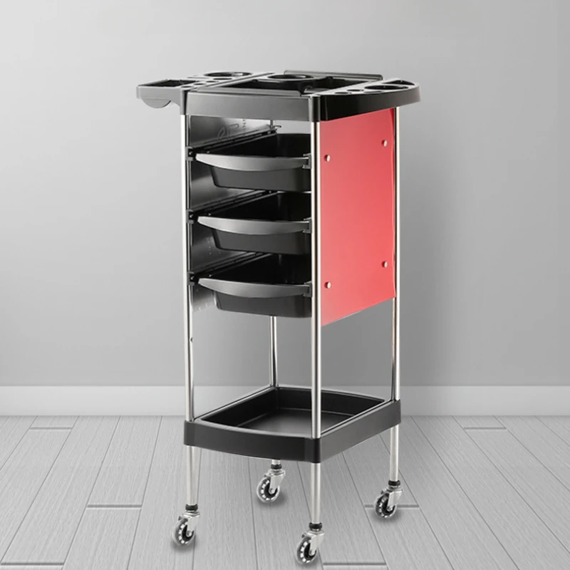 Manicure Cart Hairdressing Carts Cosmetic Trolley Auxiliary Hairdresser Salon Beauty Carrello Attrezzi Folding Barber Portable