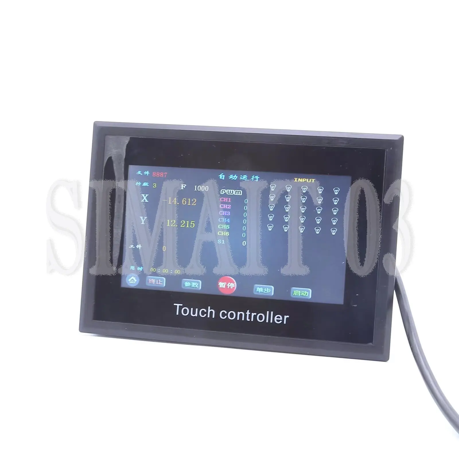 HJ10T stepper servo motor controller touch screen intelligent programming 1-8 axis optional two-phase pulse generator