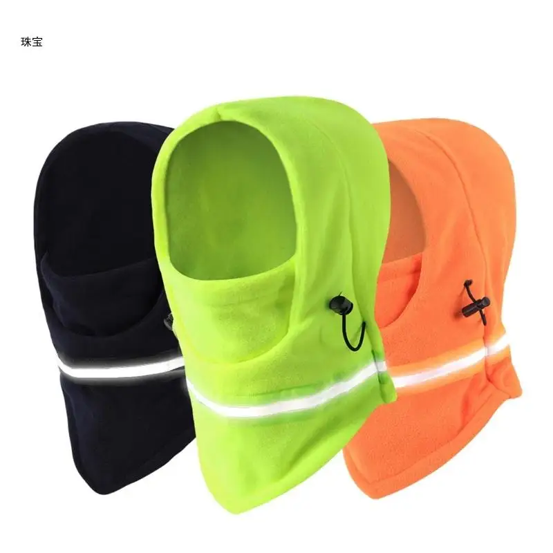 X5QE Reflective Winter Warm Hat for Outdoor Activity Women Men Unisex Cold Weather Balaclava Windproof Neck Protect Hat