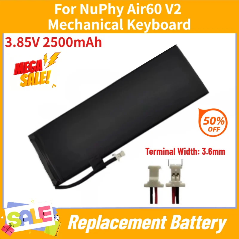 High Quality Battery for NuPhy Air 60 V2 Mechanical Keyboard Replacement Battery