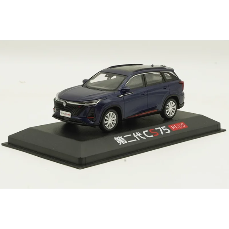Diecast 1:43 Scale Changan Second Generation CS75 PLUS Plastic Car Model Finished Simulation Collection Gift Toy Display