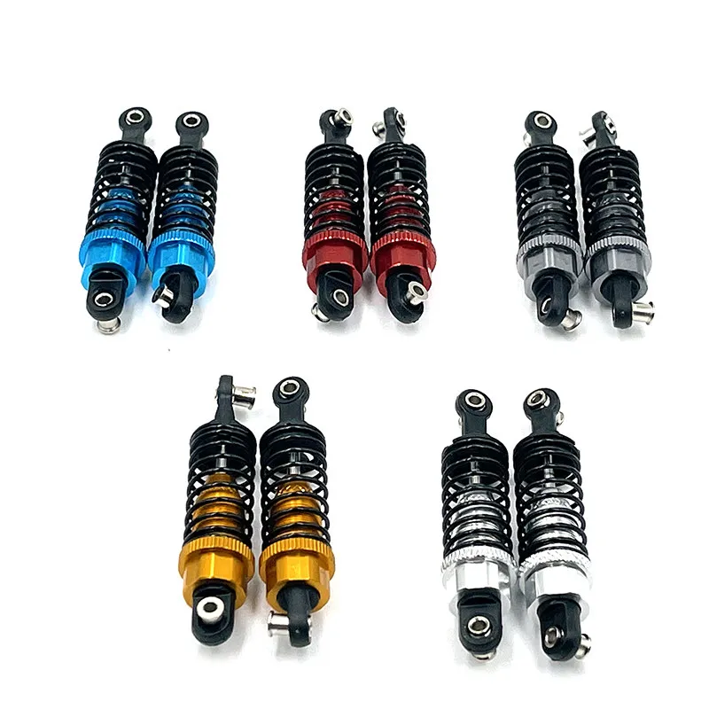 

Универсальные металлические амортизаторы для радиоуправляемых машин Wltoys A959 A969 WPL C24 MN D90, комплект для модернизации, передние и задние масляные демпферы, аксессуары