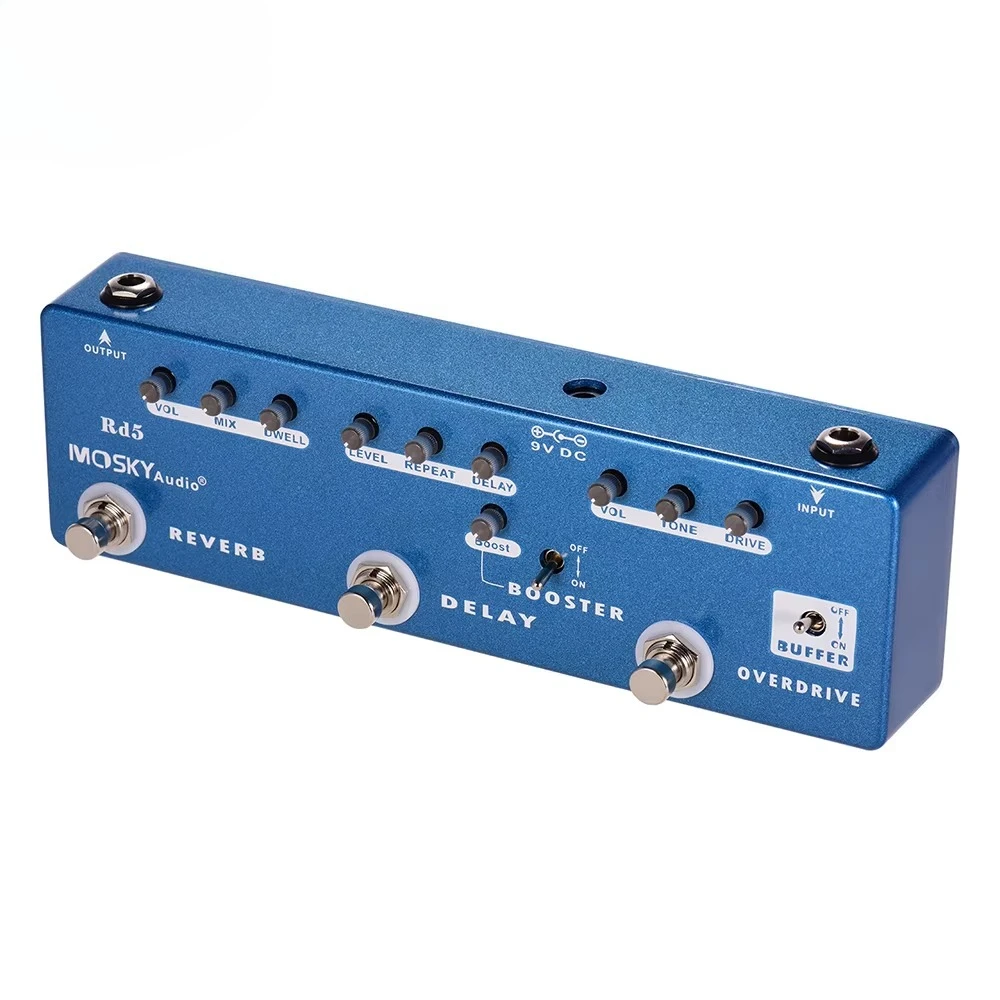 

2025 Multi-Effects Series RD5 5 в 1, электрогитара, педаль мультиеэффектов, детали и аксессуары для гитары