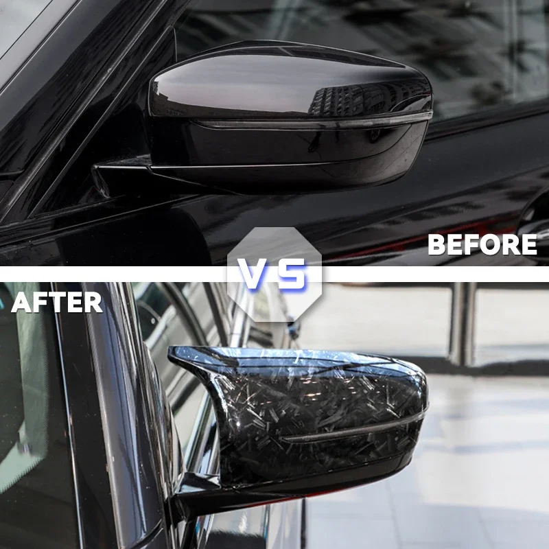 Side Rearview Wing Mirror Cover Caps For BMW 4 5 7 8 Series G11 G12 G14 G15 G16 G22 G23 G24 G30 G31 G38 ABS Gloss Black