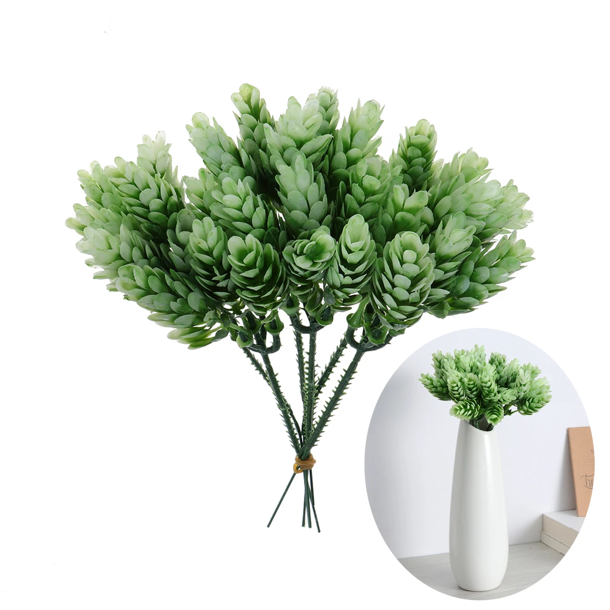 

Simulated Pineapple Grass 5 Branches Artificial Plants Greenery Decor for Vase Home Party Tropical Theme Photoshoot Props