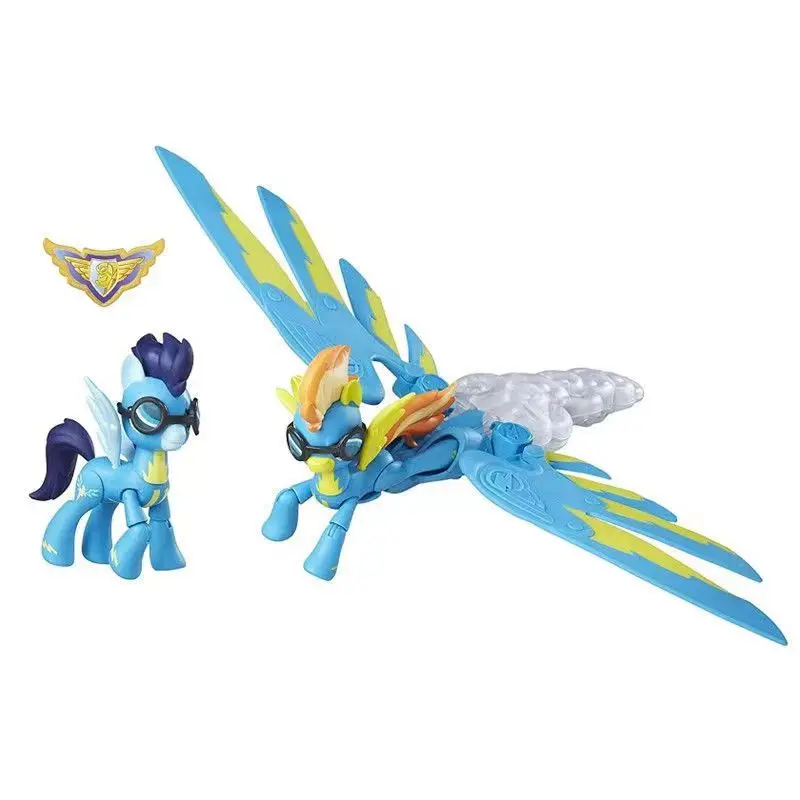 Hasbro My Little Pony Yue Lightning Pegasus Фигурки Kawaii Anime Cartoon Handmade Children's Educational Toy Creative Decoration