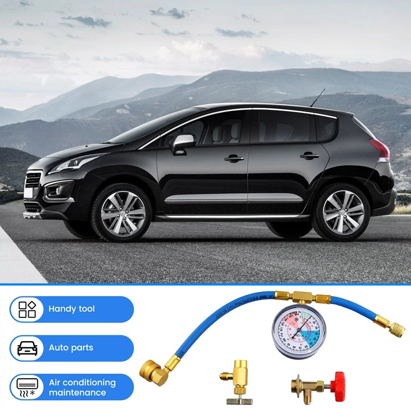 R134A Set Freon Vulapparatuur Adapter Airconditioning Manometer Airconditioner Reparatie Kleppen Airconditioner-N37R