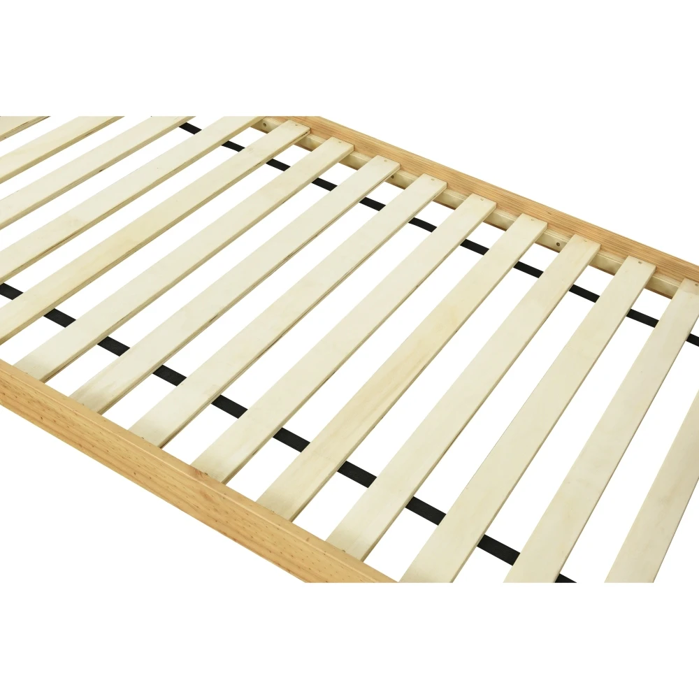 Kinder-Etagenbett mit 3-stufigem Regal, 3-stufiger Leiter und Sicherheitsgitter – stabile Lattenrostkonstruktion, geeignet für Kinderzimmer (ohne Matratze). – Detail 21