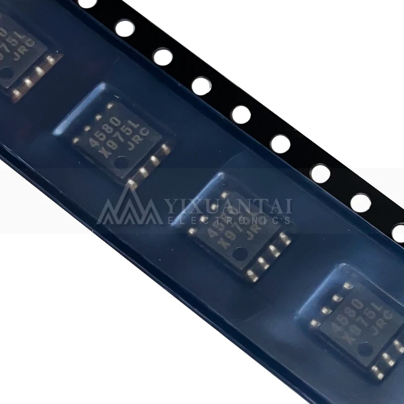 100PCS/LOT NJM4580M JRC4580M 4580 SOP8 Original In Stock IC Chip Audio Amplifier