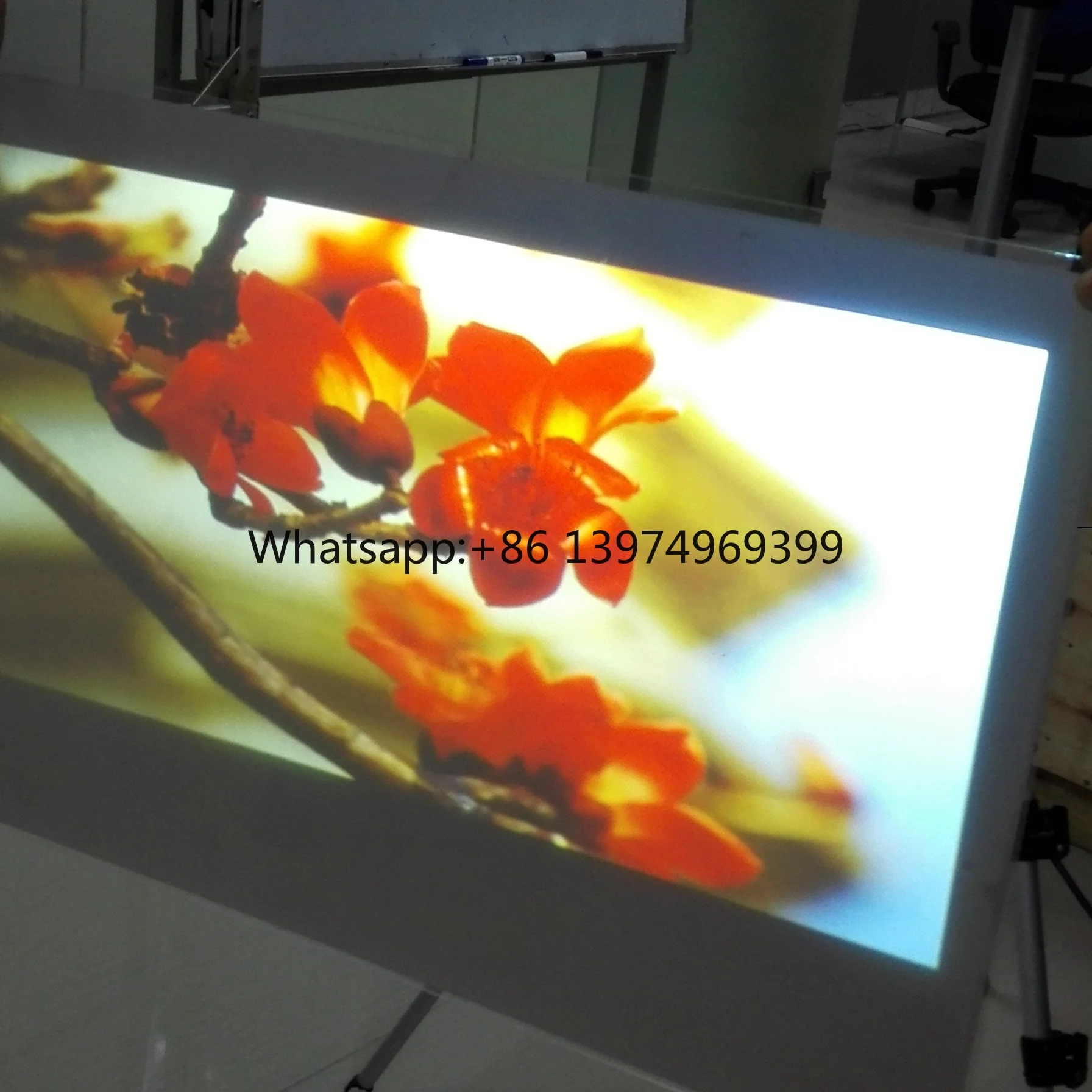 4 Meter 3D Holographic Projection Film Adhesive Rear Projector Screen  Dark Gray Optional for Normal Projector