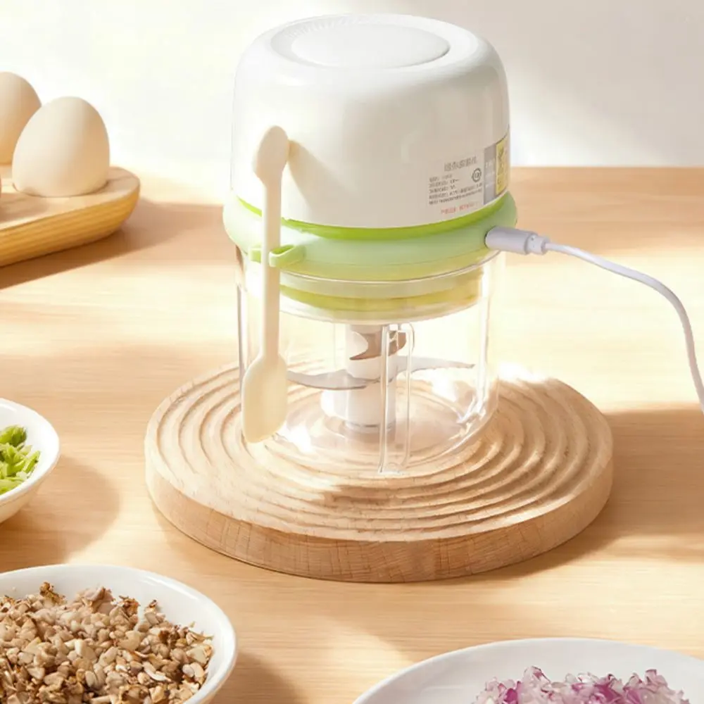 

USB Charging Electric Food Chopper Multifunctional Automatic Meat Grinder Labor Saving Portable Mini Garlic Masher Puree Maker