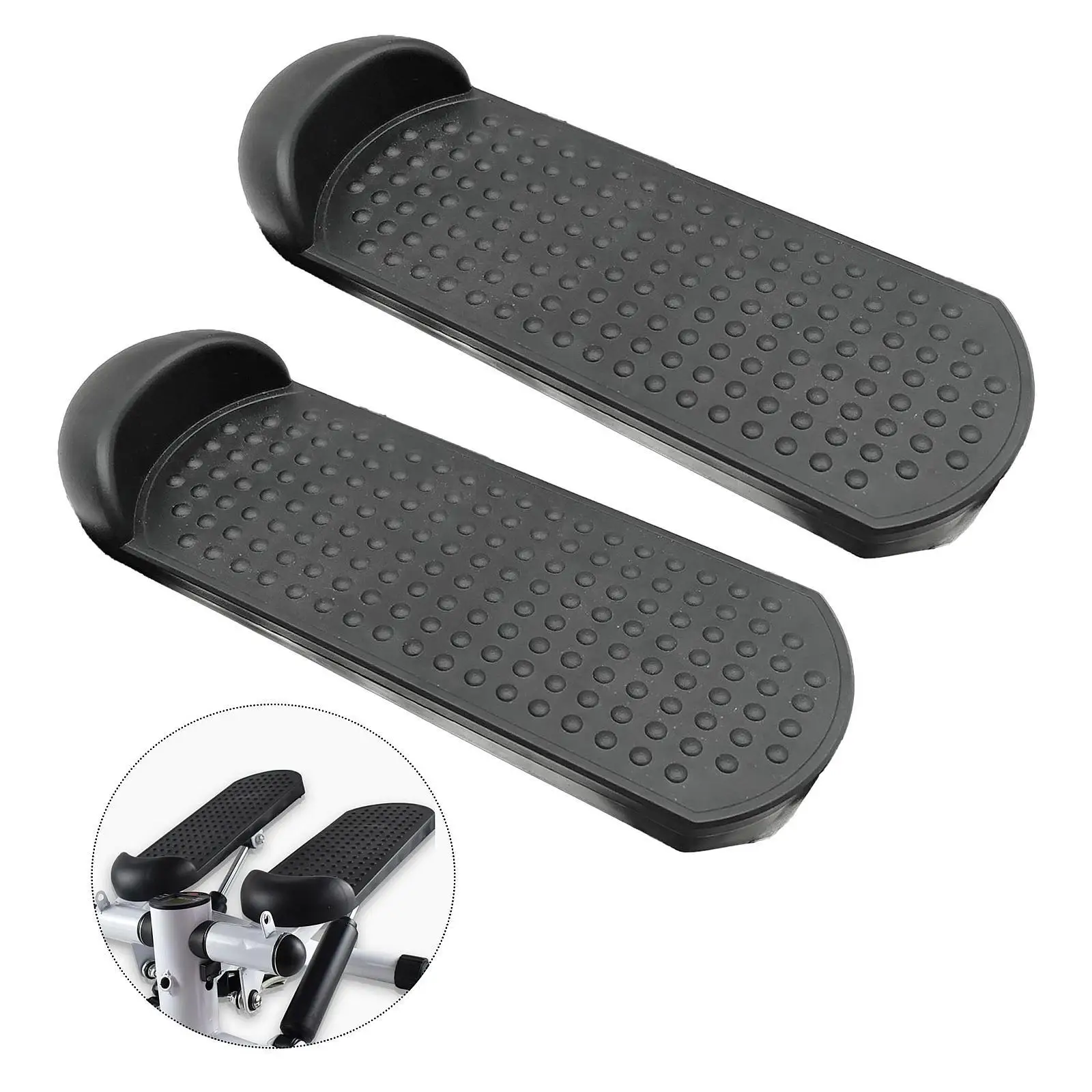 2 Pieces Elliptical Machine Foot Pedals Stair Stepper Pedals Easily Store Fitness Equipment for Fitness Bike Pedal Exerciser