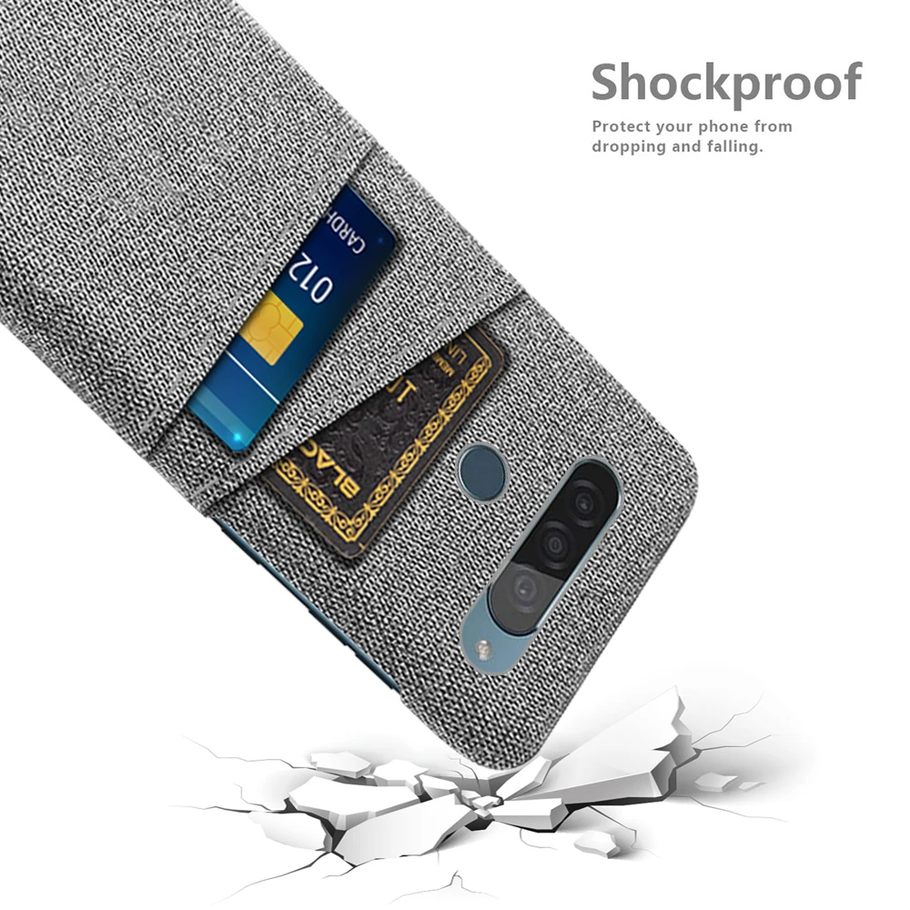 G8 ThinQ For LG G8 ThinQ Case Luxury Fabric Dual Card Phone Cover for LG G8s ThinQ LGG8 G 8 Cases Coque for LG G8S ThinQ Funda