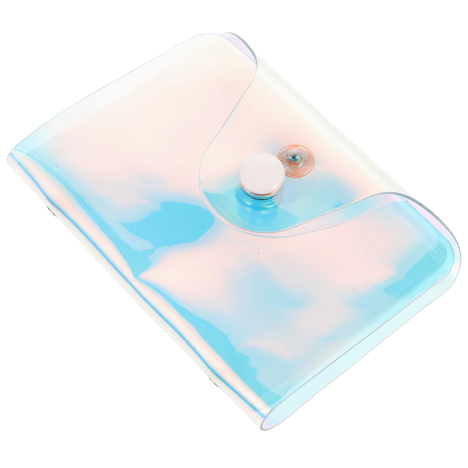 

Holographic 20 Page Clear Card Wallet Multi Position Holder for Cards Cash Coins Travel Outdoor Shopping Daily Use Pack