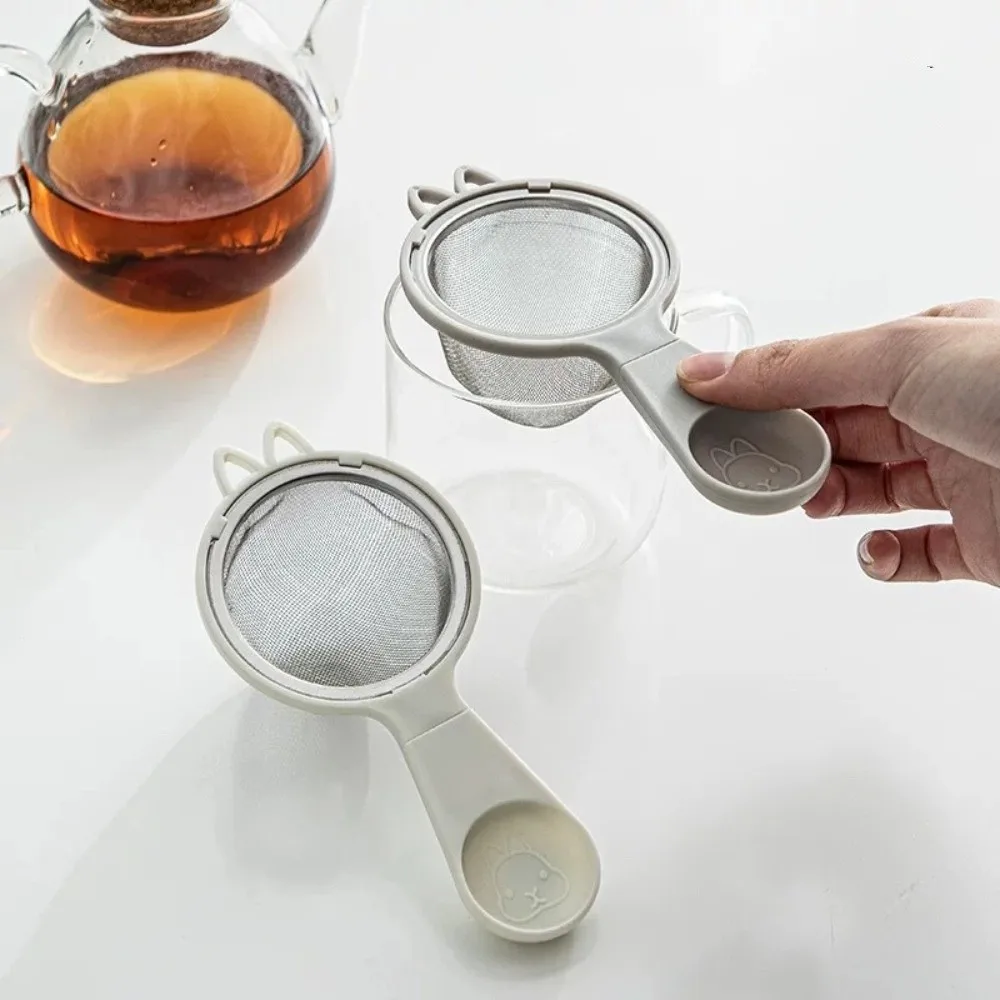 

304 Stainless Steel Fine Mesh Strainer Fine Mesh Cat Shape Colander Sieve Easy Clean Multi-function Oil Strainer