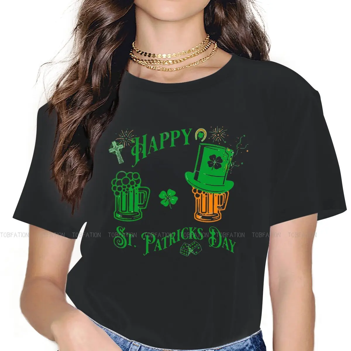 Happy Harajuku TShirt  I Love Titties And Beer Tops Casual T Shirt Girl Short Sleeve Unique Gift Clothes