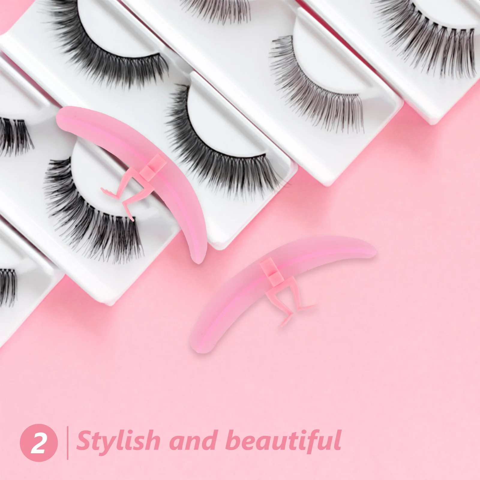 1Set Separatore per ciglia Strumento ausiliario per innesto di ciglia finte Elegante e pratico Forniture per la separazione delle ciglia Separatori delle ciglia