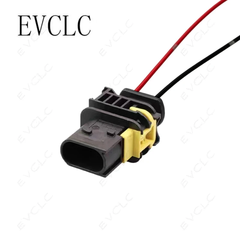 1 Set 2-Pin Car Wiring Harness Plug 1-1418483-1/2-1418448-2/3-1418448-2 for EV Solenoid Valve & Oxygen Sensor Connector