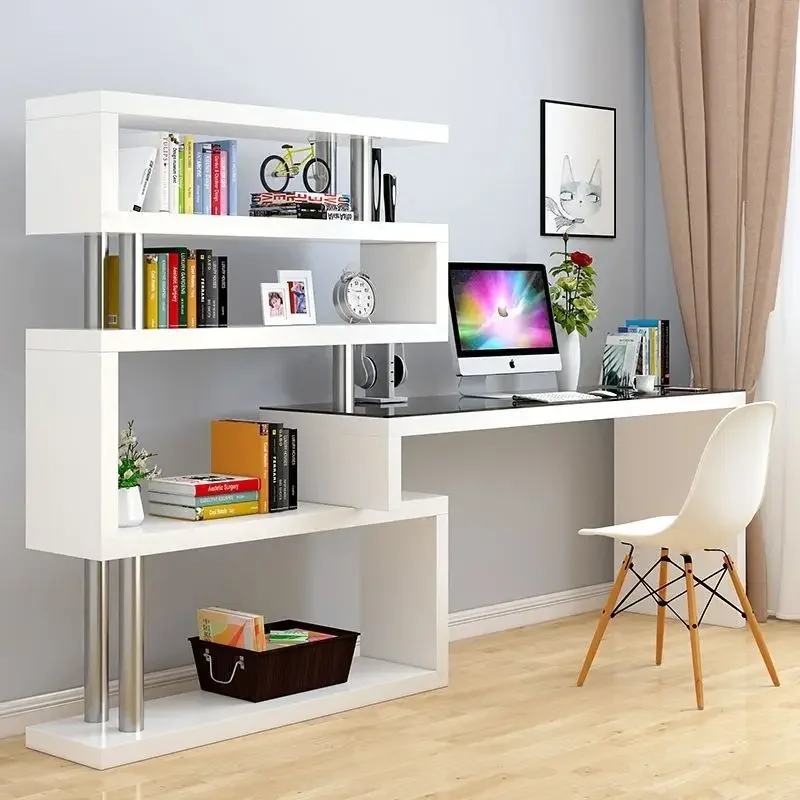 

Modern Folding Down Wall Mounting Computer Table Small Mounted Floating Corner Folding Computer Desk With Bookshelf