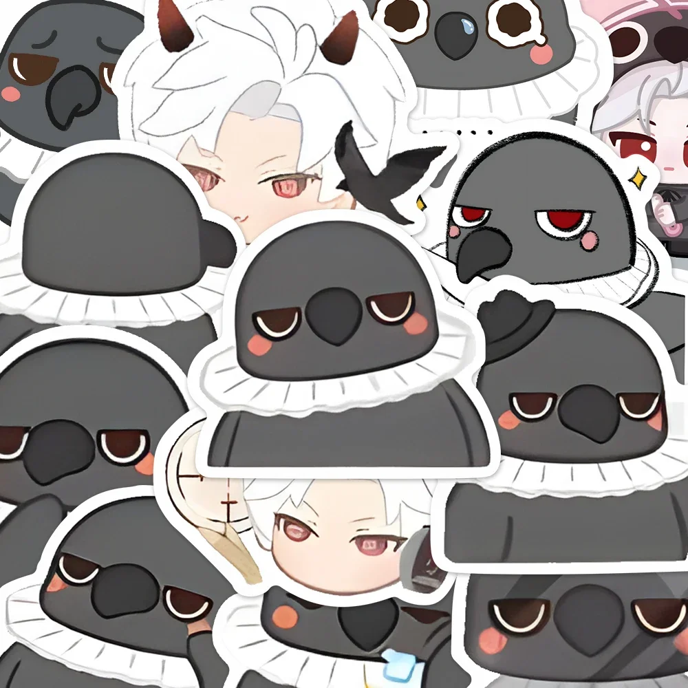 52pcs Anime Love and Deepspace Sylus Crow Q-version Originality Decals Waterproof Cup Sticker Phone Cell Tablet Paster Decorate