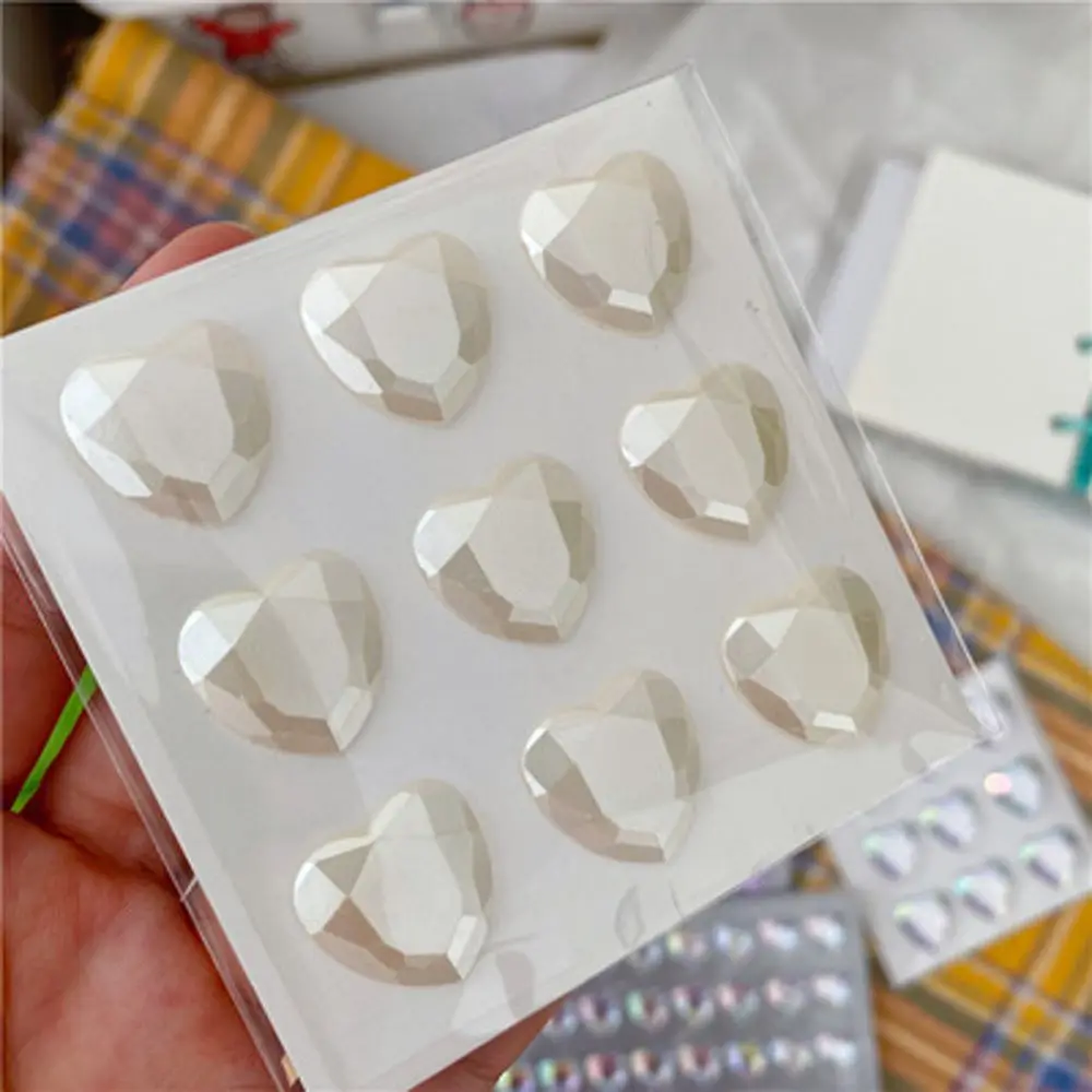 

Album Decor Phone Decorative For Children Phone Laptop Stickers 3D Shining Stickers Heart Diamond LOVE Diamond Diamond Stickers