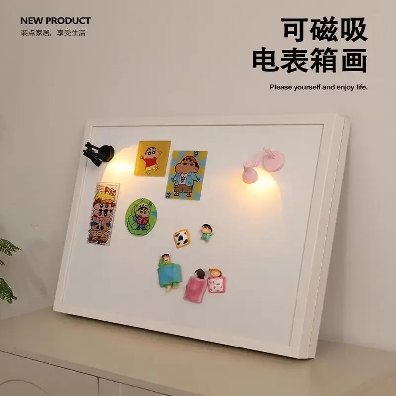 Magnetic DIY Whiteboard Decorative Painting for Electric Meter Box - No Drilling Required, Hide Unsightly Circuit Breakers & Dis