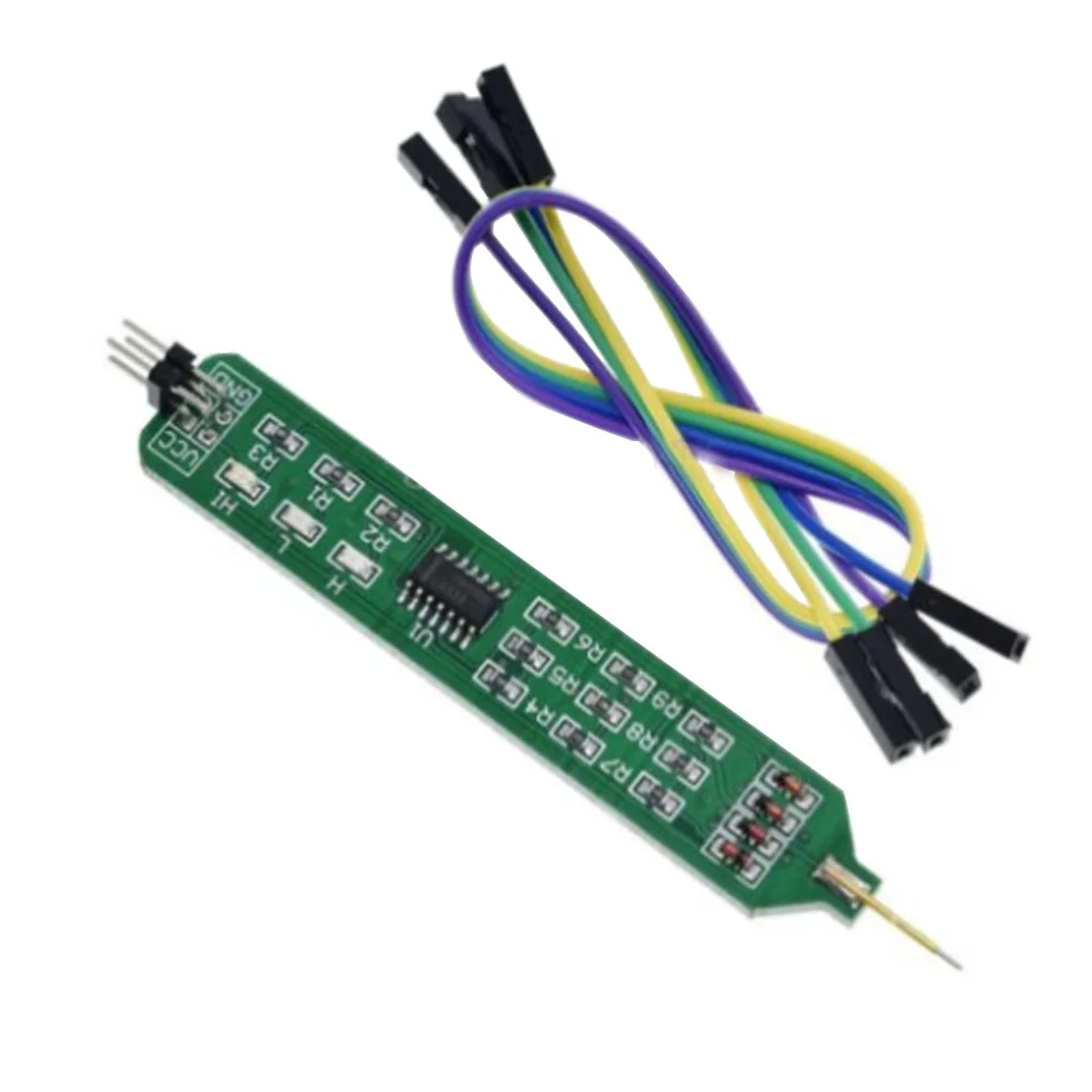5V 3.3V Logic Tester Pen High Low Level Tester Digital Circuit Debugger Logic Pulser Analyzer Detecting Probe W/ Dupont Line