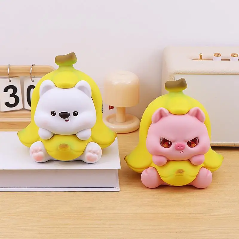 Cartoon Animal Banana Piggy Bank One Way Only In Large Capacity Cute Saving Coin Box For Kids Birthday Home Decor Gift