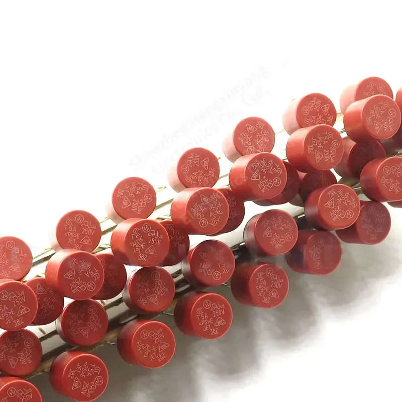 20PCS 382 cylindrical fuse 500MA T0.5A T1A T1.6A T2A T3.15A T4A T5A T6.3A T8A T10A 250V Slow fuse failure