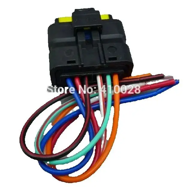 worldgolden 2/10/50pcs 1.5mm 2.8mm  6 Pin/way  auto Connectivity,auto valve oil pump plug for Peugeot,Citroen,VW etc