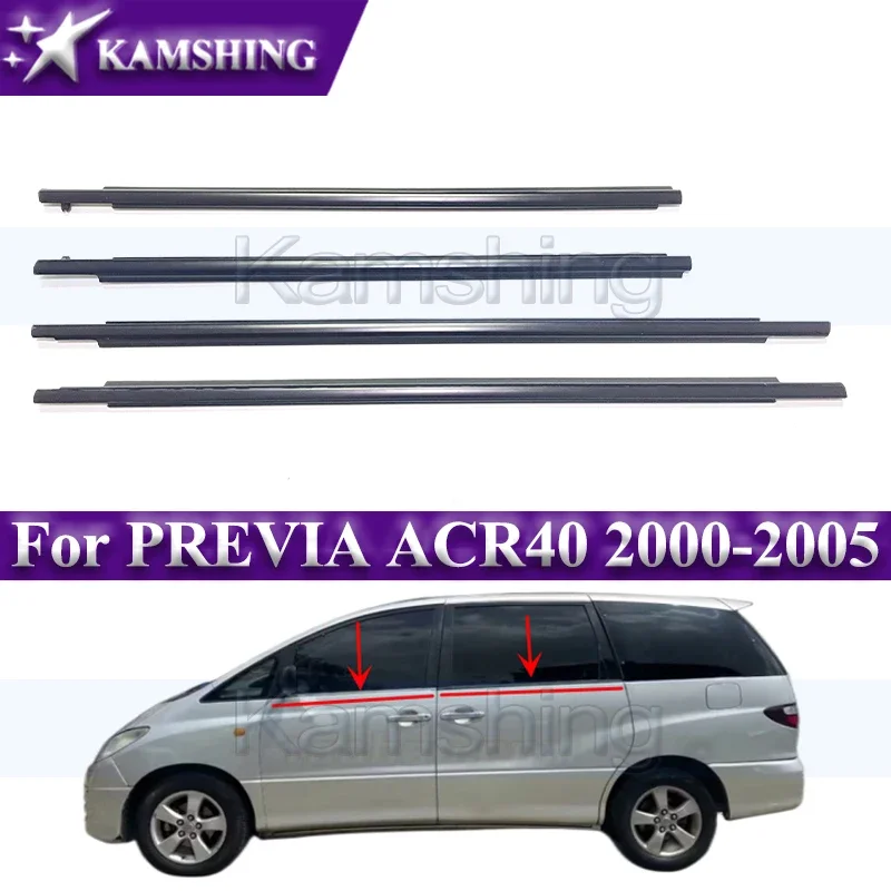 

Наружная уплотнительная лента Kamshing для автомобильных дверей, 4 шт., для PREVIA ACR40 2000-2005, наружные уплотнительные ленты для стекла автомобиля