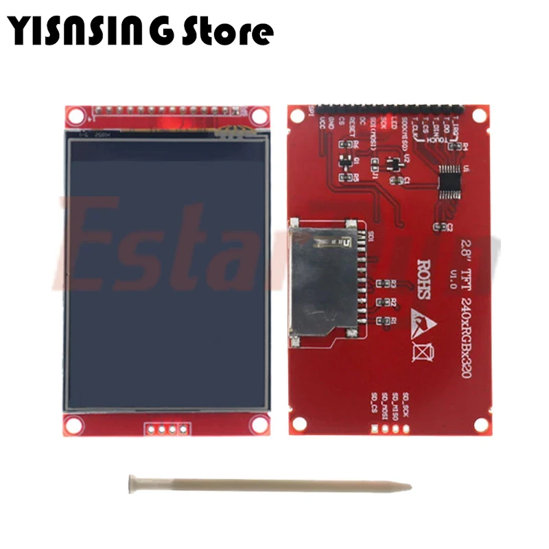 Pantalla táctil inteligente de 1,8 ", TFT, 2,4", TFT, 2,8 ", 240*320, IC ILI9341 ST7789, módulo IC Drive