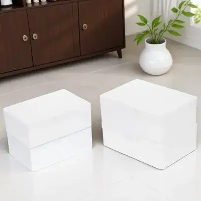 

3pcs Clear Plastic Storage Boxes For Game Cards Poker Card Storage Box With Lid Transparent Organizer Business Candy Container