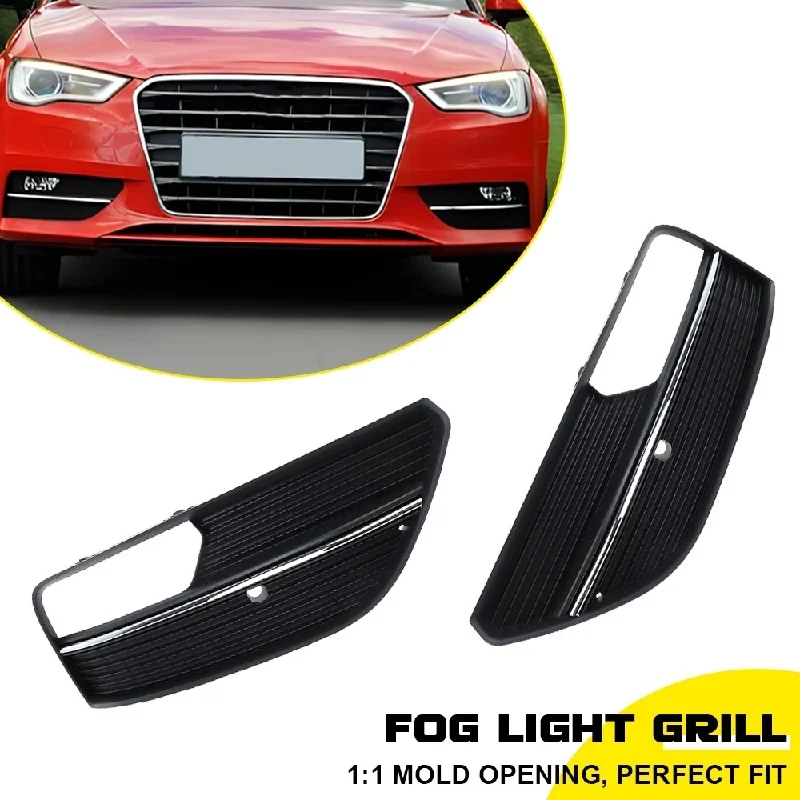 

For Audi A3 2012-2016 Front Bumper Fog Light Grille Cover Left Right Driver Side 8V3807682 8V3807681A Car Exterior Parts