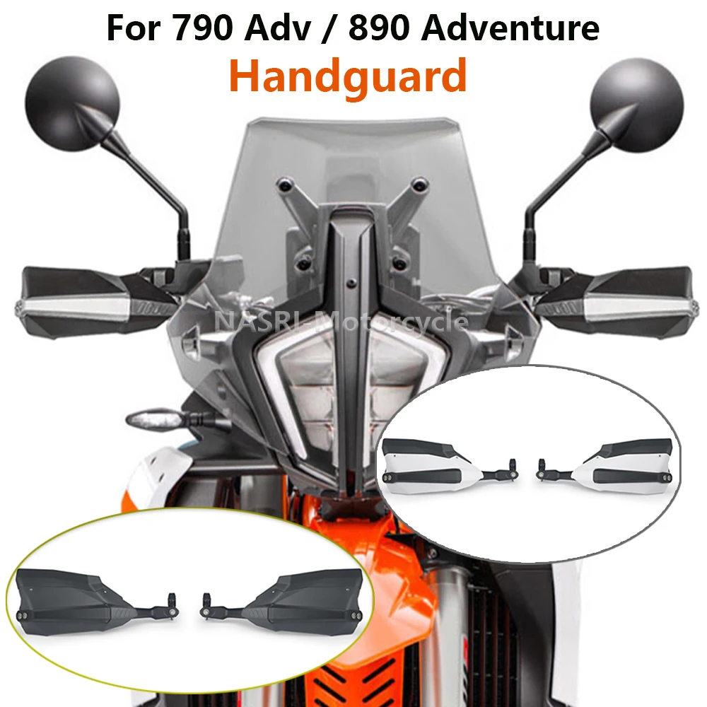 

For 790ADV 890ADV 790 890 ADV Adventure Motorcycle Hand Guard Wind Deflector Handlebar Handguard Protector Brush Bar Kit