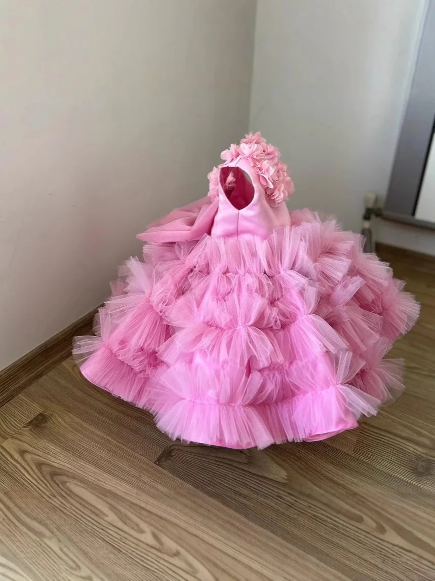 Robe de mariée à manches courtes pour filles, robe de princesse pour enfants adolescents, robe de reconstitution historique de fête, robe formelle magnifique pour enfants, 2025