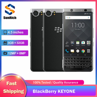 Original BlackBerry KeyOne 4G LTE Mobile Phone 4.5'' 3GB+32GB 4GB+64GB 12MP+8MP QWERTY Keyboard Octa-Core Android SmartPhone
