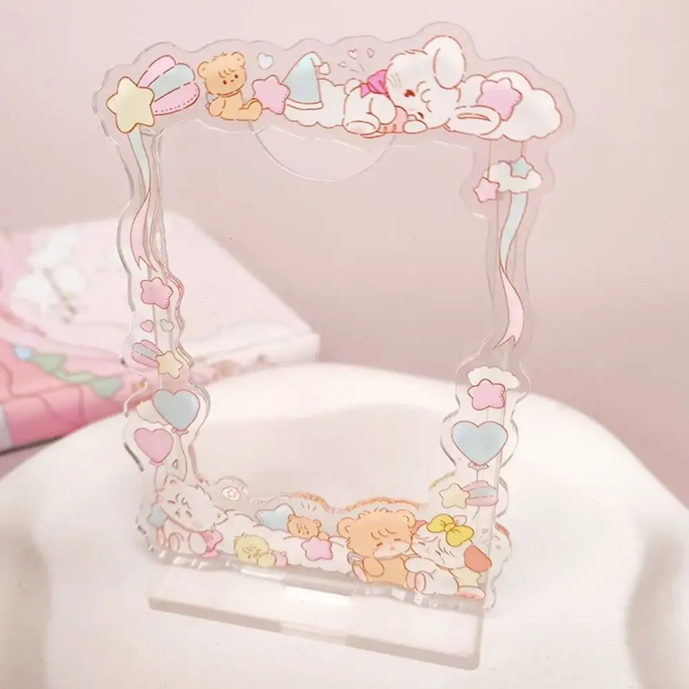 

Creative Transparent Idol Card Display Stand Dustproof Korean Photo Card Holder Waterproof INS Photo Frames Gifts