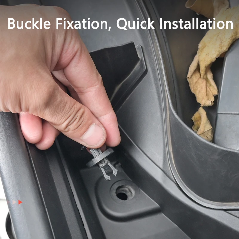 QHCP Car Engine Filter Cover Protective Engine Compartment Filter Trims Anti-blocking For Toyota RAV4 20-24 Interior Accessories