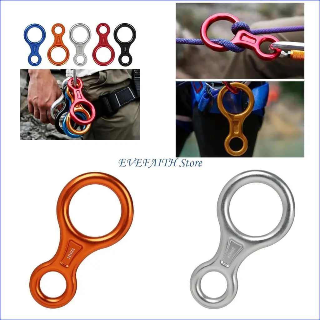 Фото Высокопрочный алюминиевый спусковой механизм 124B, 35 кН, спуск на тросе, рисунок 8, страховочное оборудование для безопасного