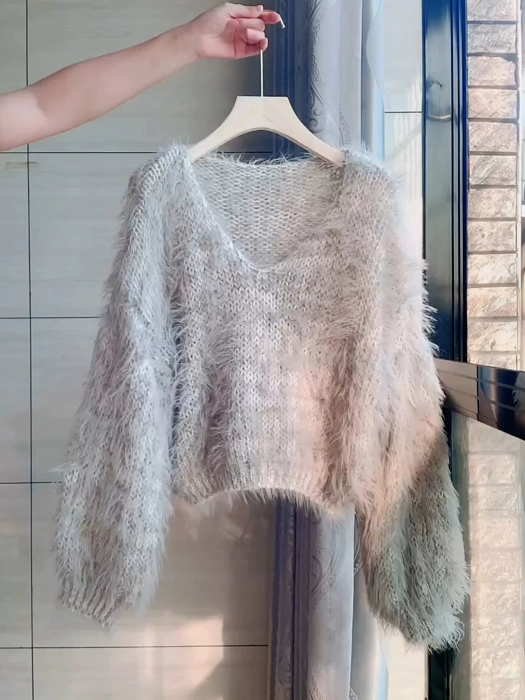 

Autumn Winter ort V-Ne Knitted Sweater Women's Casual Faion Soft Plu Color Knitwear Comfortable Leisure Sle