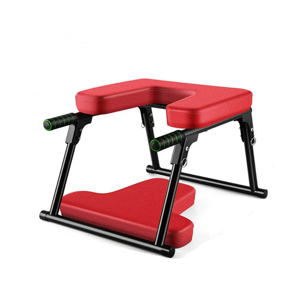 

RFQ Inverted Handstand Stool Folding Yoga Chair Home Office Fitness Equipment Yoga Bench PU Material Yoga Inversion Exercise