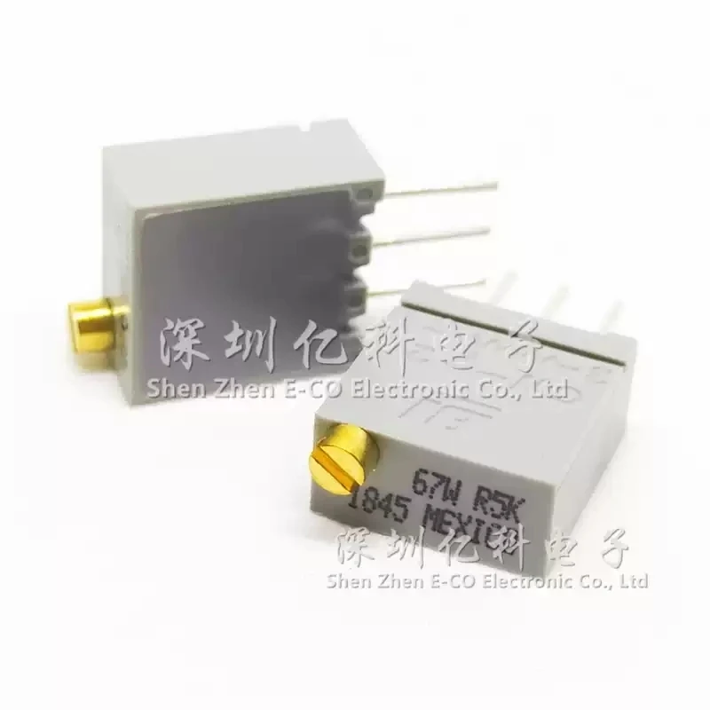 2pcs 67WR5KLF American BI precision multi turn adjustable resistor/potentiometer 67W R5K top adjustment 3296W